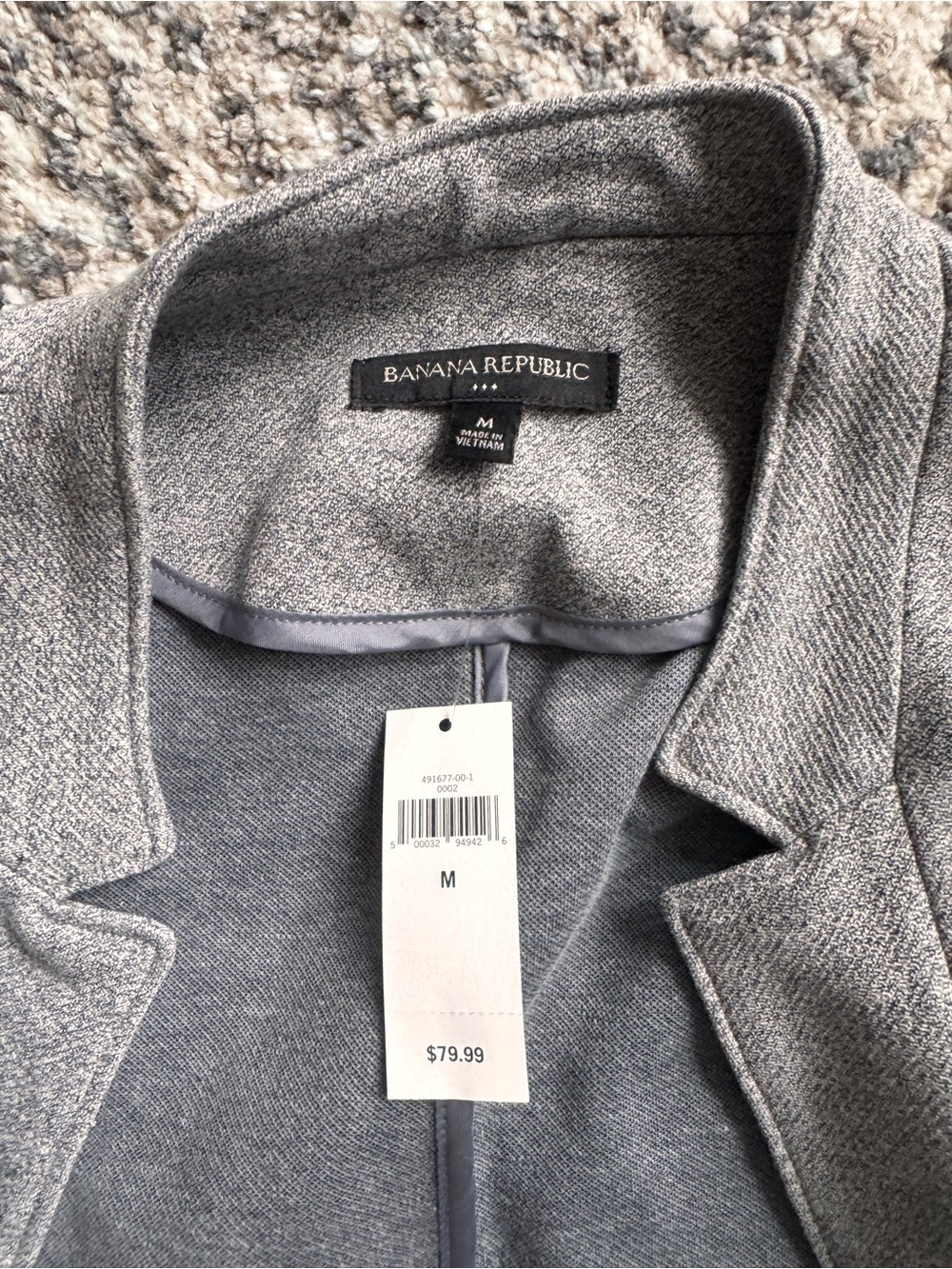 Banana Republic Gray Open-Front Knit Blazer - Picture 2 of 2